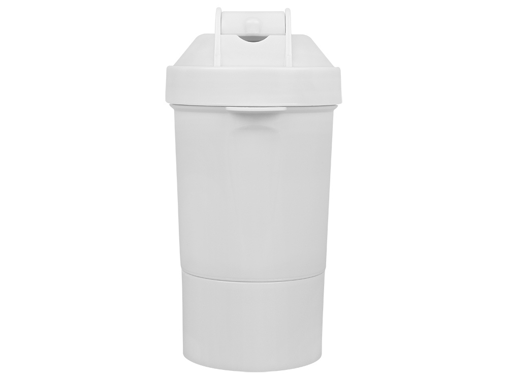 Шейкер для спортивного питания Level Up, белый-5