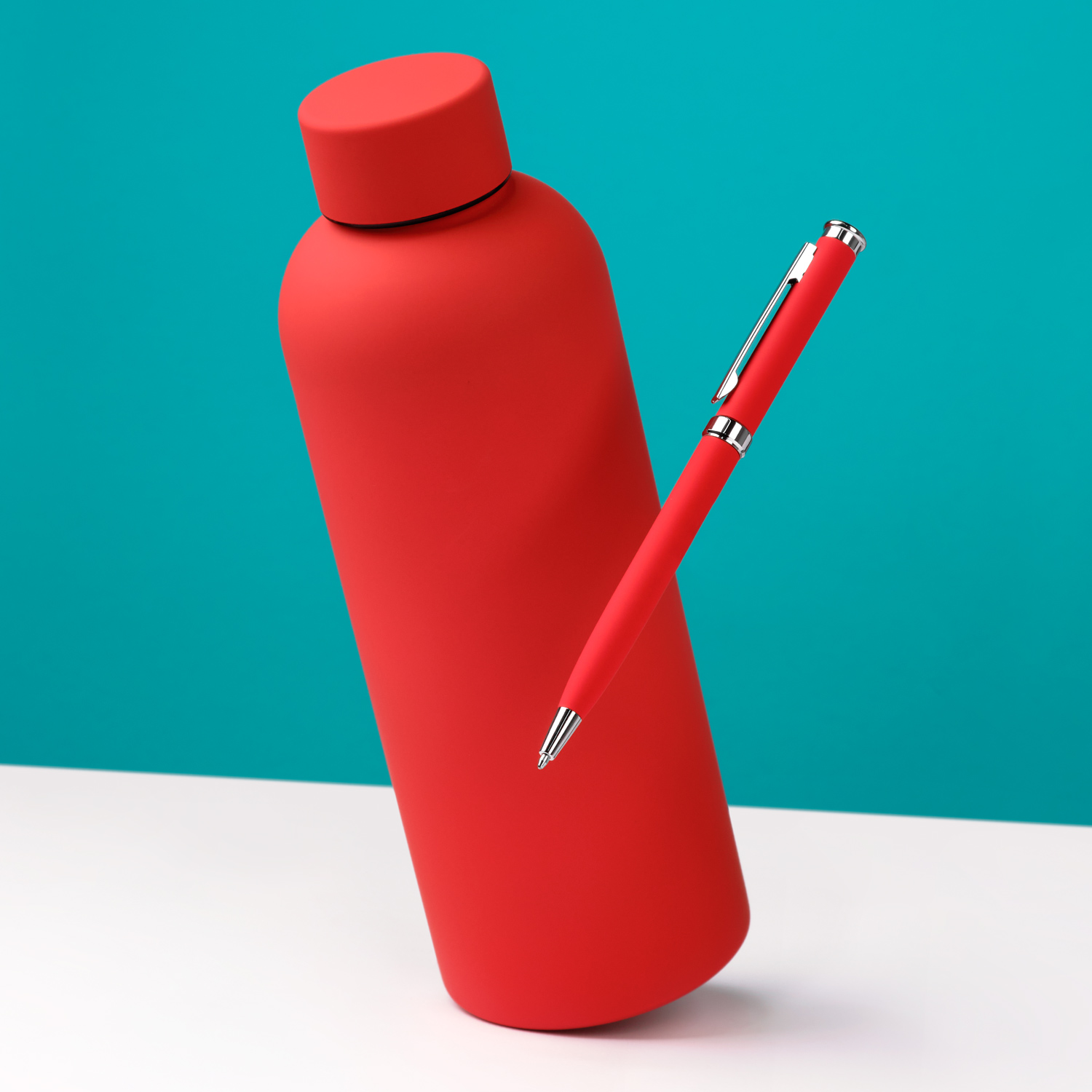 Шариковая ручка Бенуа (Benua), красная-3