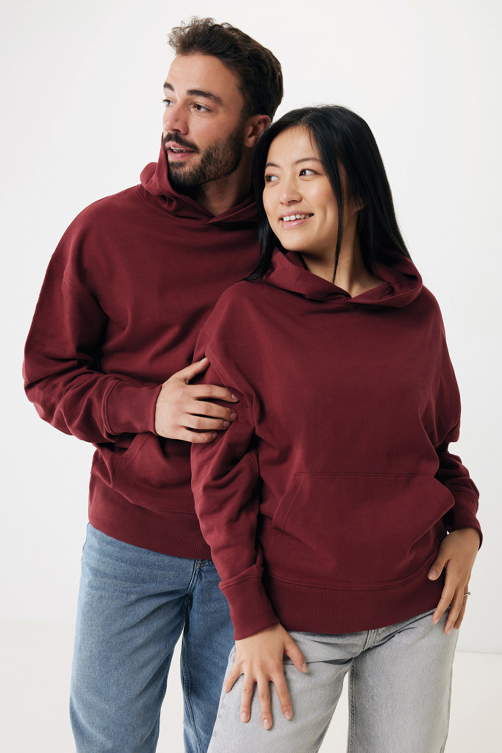 Худи Iqoniq Yoho из переработанного хлопка, свободный крой, унисекс, 340 г/м²-4