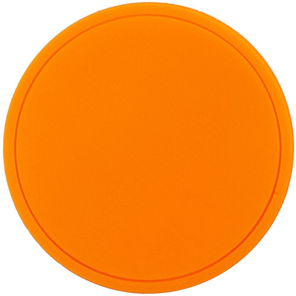 Лейбл из ПВХ Dzeta Round, L оранжевый неон-1