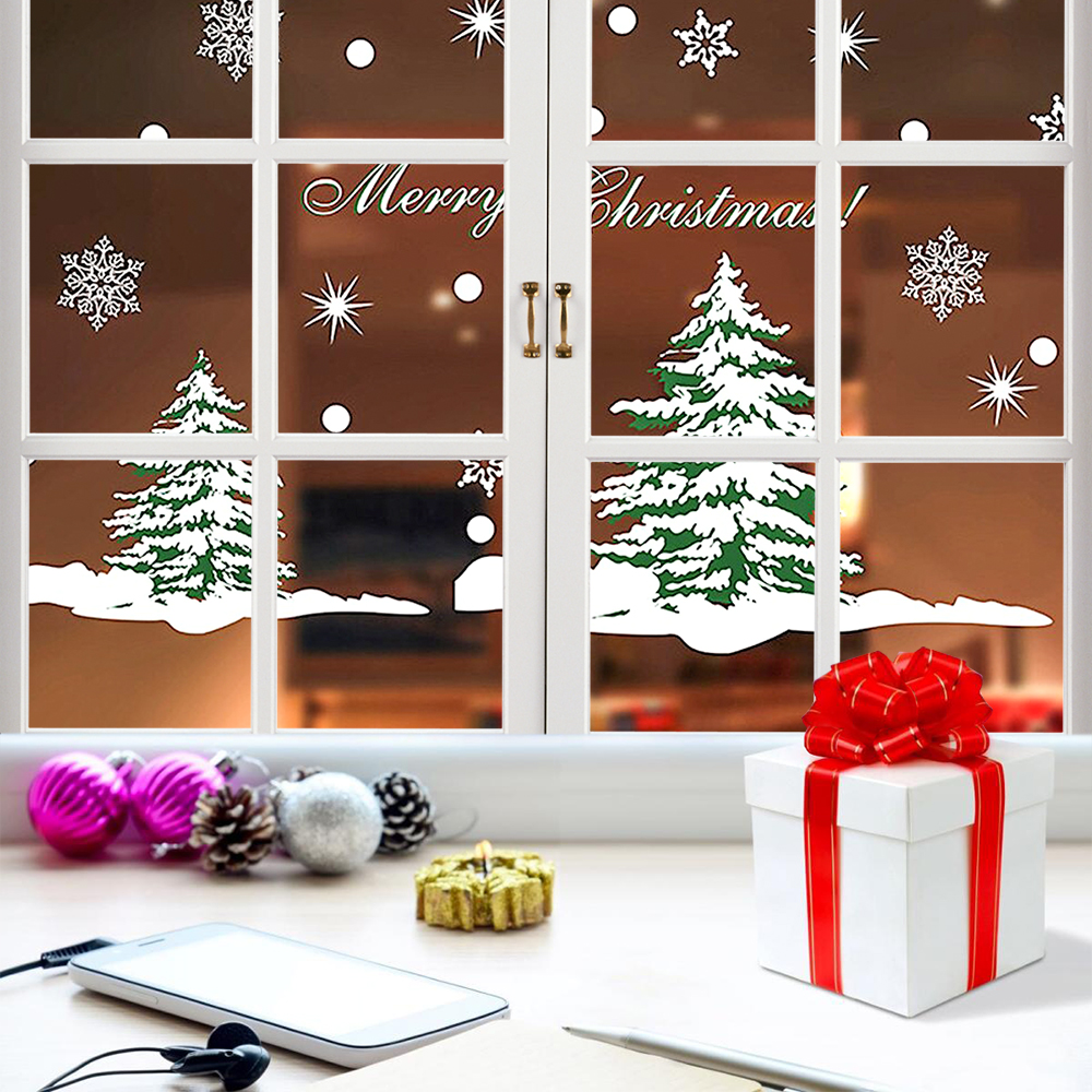 Самоклеящаяся наклейка (елки 1 шт. в рулоне), Мультиколор-0