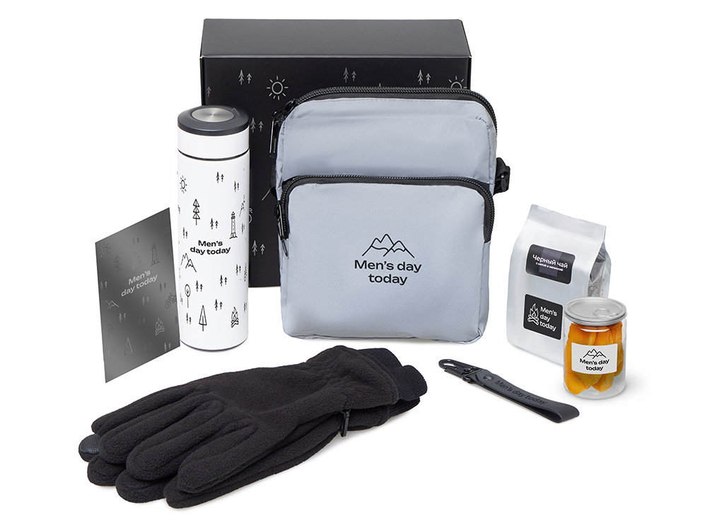 Подарочный набор Re:m. Step  с термосом, перчатками и сумкой-0