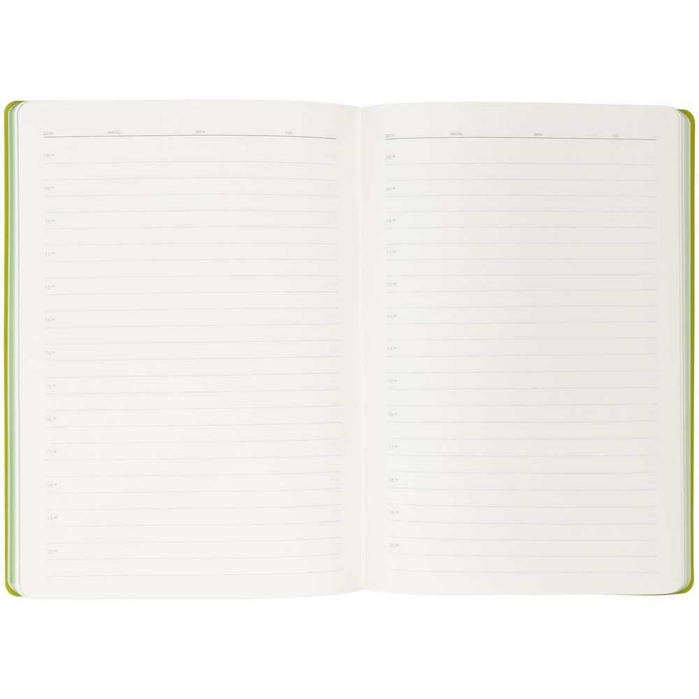 Ежедневник Flexpen Black, недатированный, черный с зеленым-4