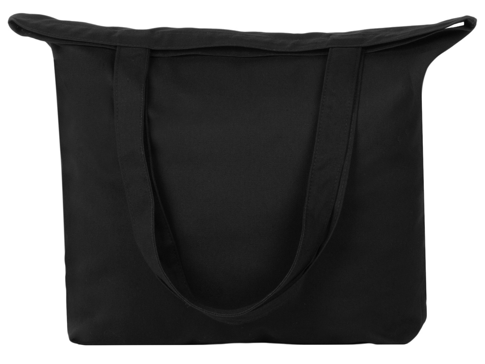 Сумка с широким дном и боками, черный-3