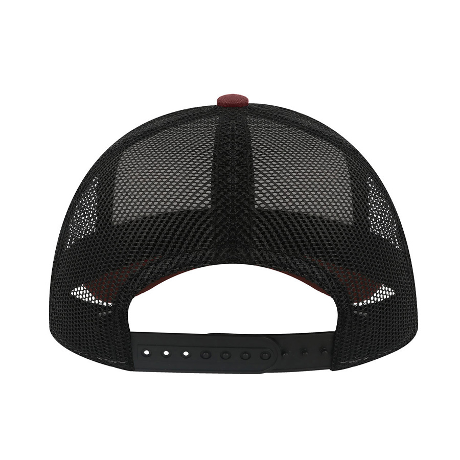 Бейсболка RAPPER CANVAS-S, 5 клиньев, пластиковая застёжка, белый, бордовый, чёрный-3