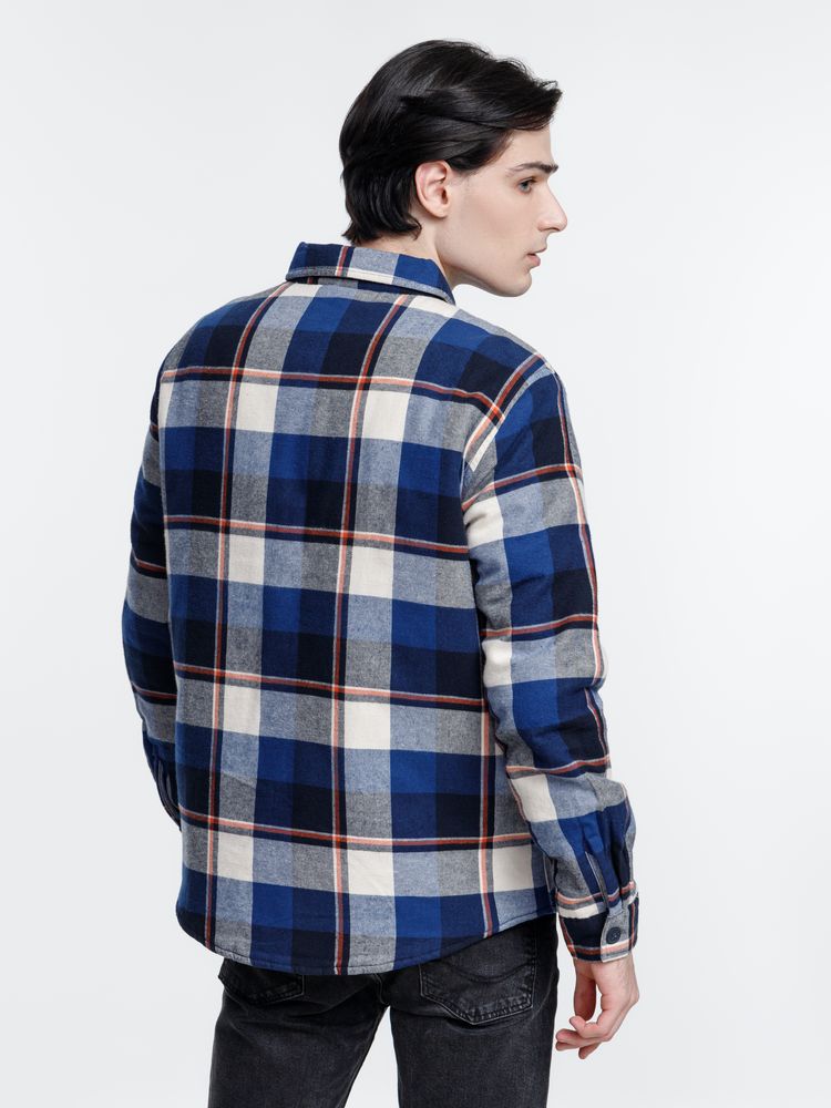 Куртка-рубашка оверсайз унисекс Noah, синяя-6