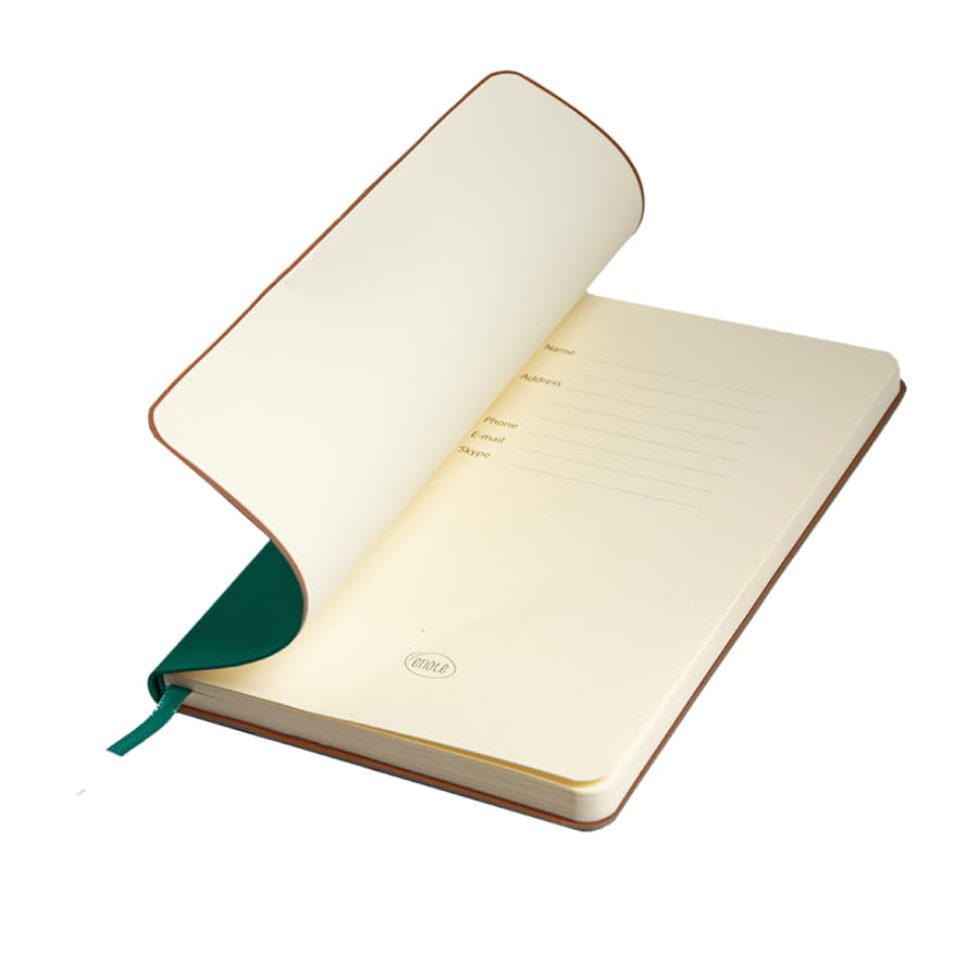 Ежедневник недатированный SIMPLY FLEX, А5,  зеленый, кремовый блок, в линейку, зеленый-5