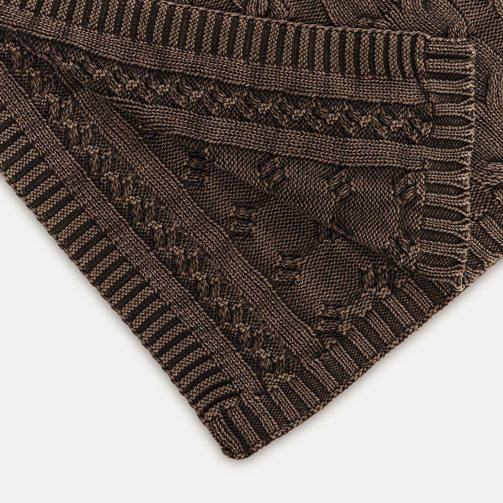 Плед Hygge, коричневый-2