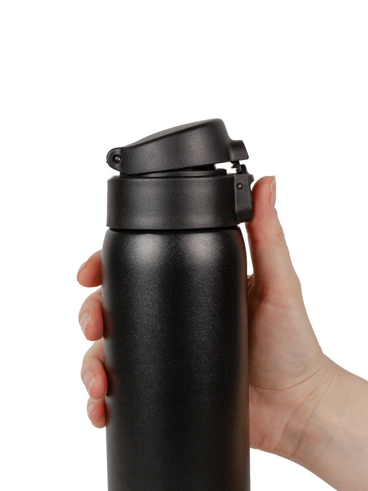 Термокружка Relaxika, ver.2, черная-3