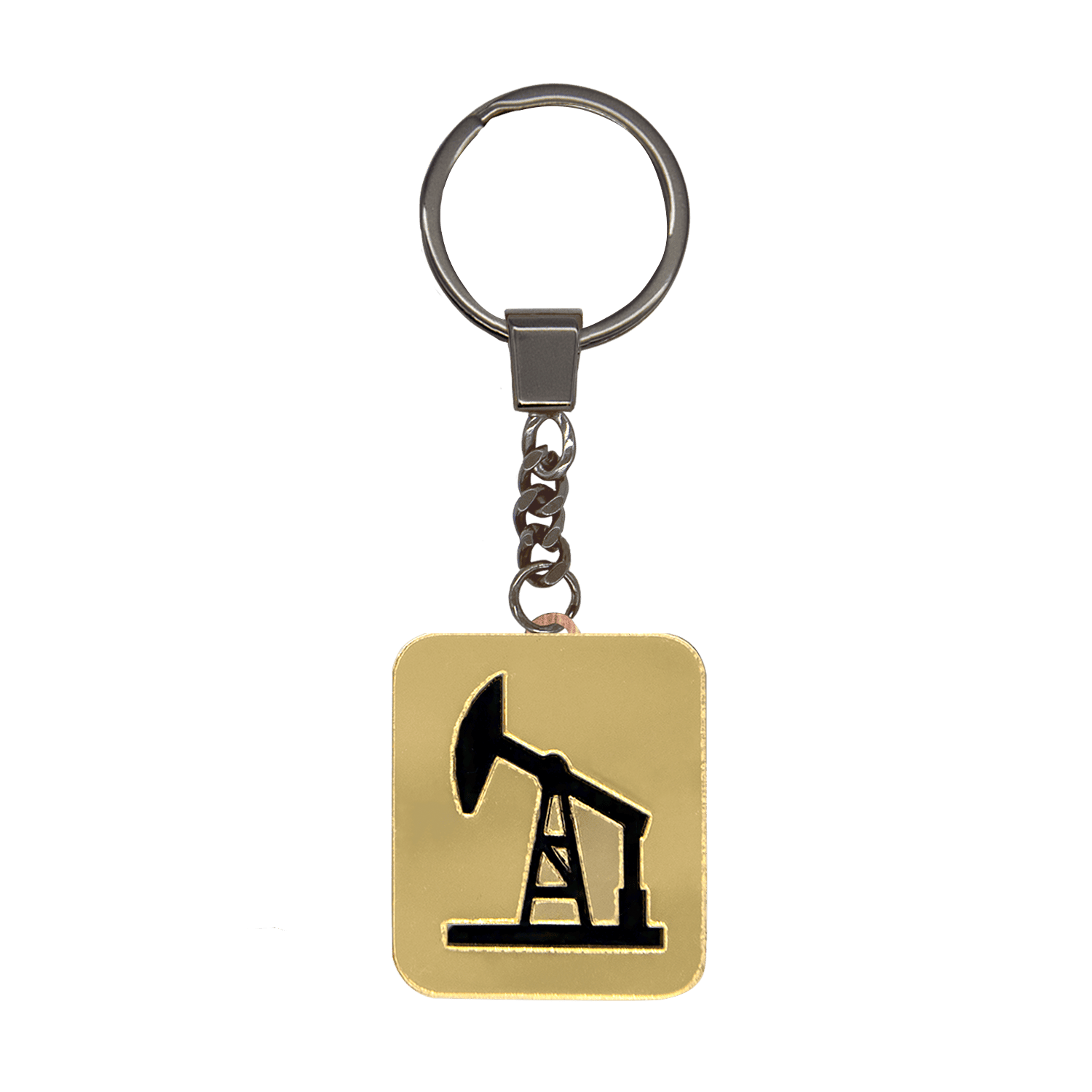 Брелок-обвес Нефтяная вышка (золотой с черным)-1