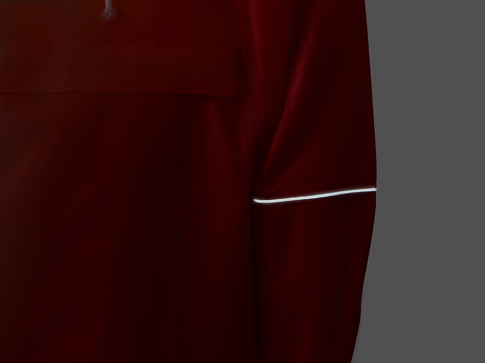 Дождевик - пончо Galaxy со светоотражающими элементами, красный-8