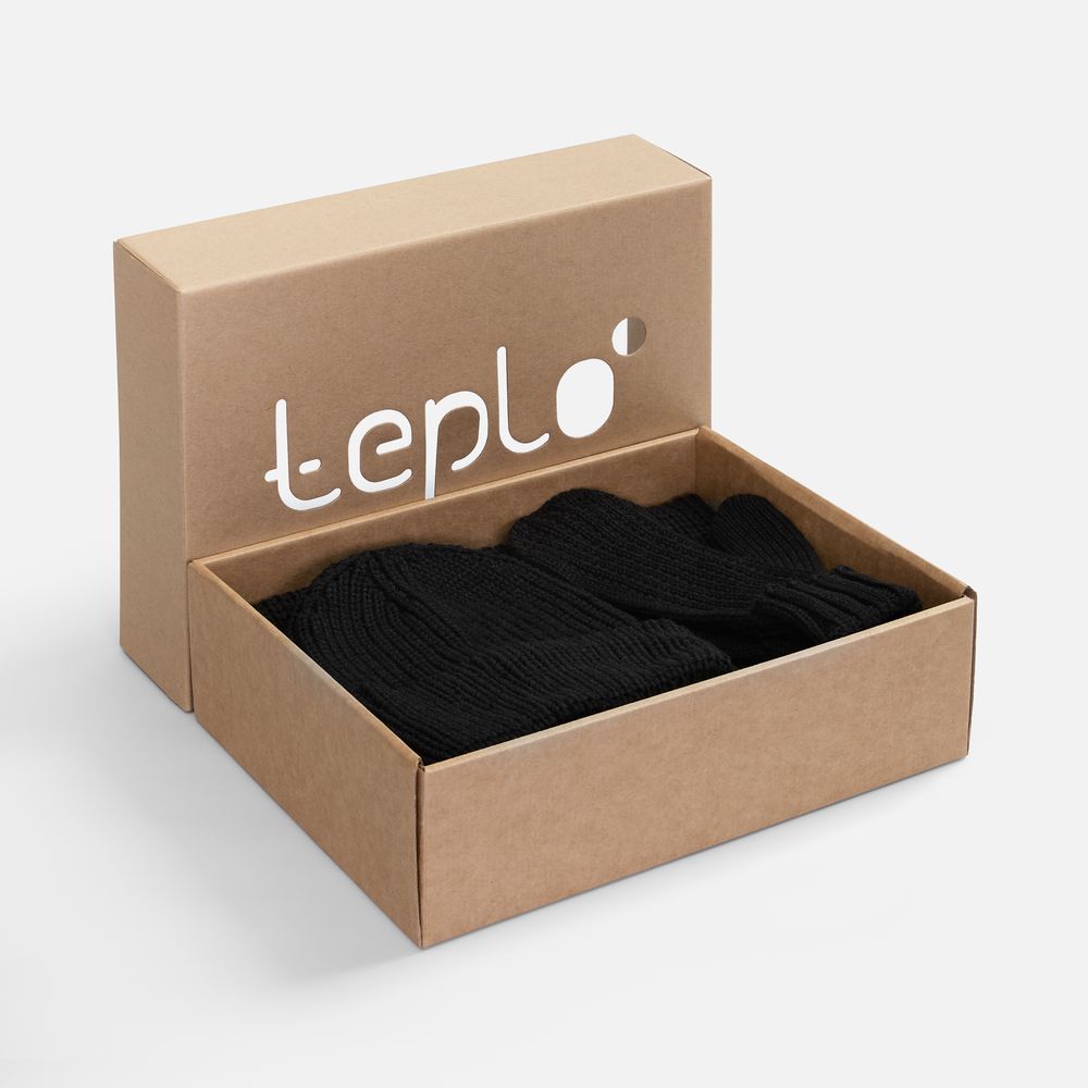 Набор Nordkyn Full Set с шарфом, черный-0