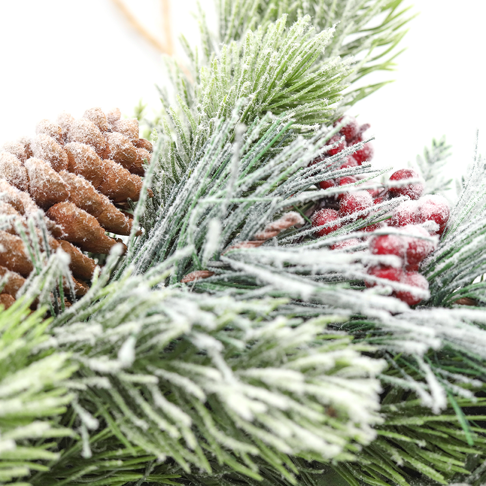 Новогоднее украшение (венок) Зальцбургский сюрприз, Зеленый/Красный-2