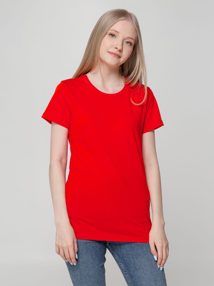 Футболка женская T-bolka Lady, красная-5