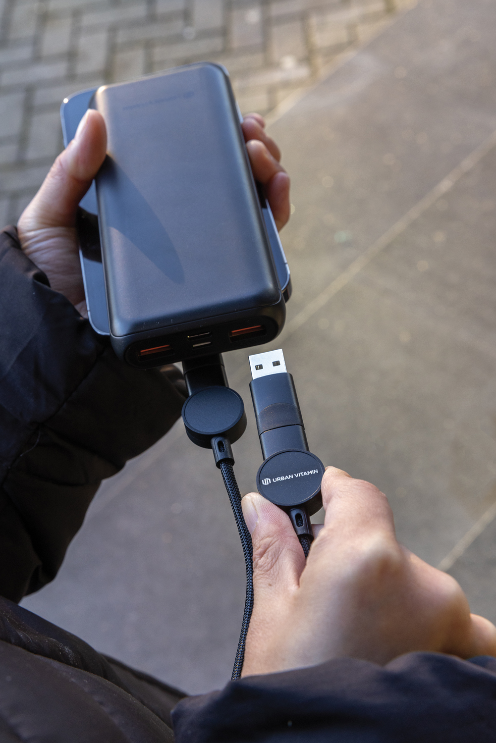 Кабель 6-в-1 Urban Vitamin Oakland из переработанного пластика RCS для быстрой зарядки 45 Вт-9