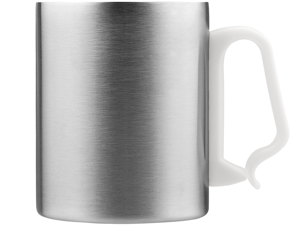 Стальная кружка с двойными стенками Climber Max, 450 мл, белый-2