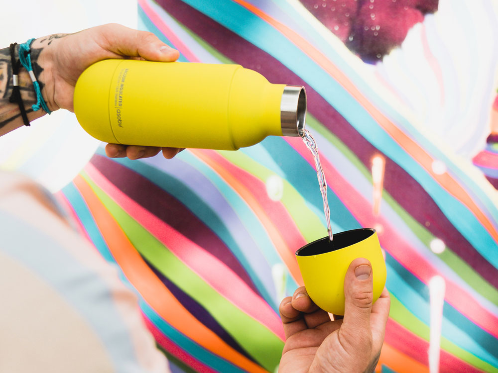 Термос ORB, желтый-4