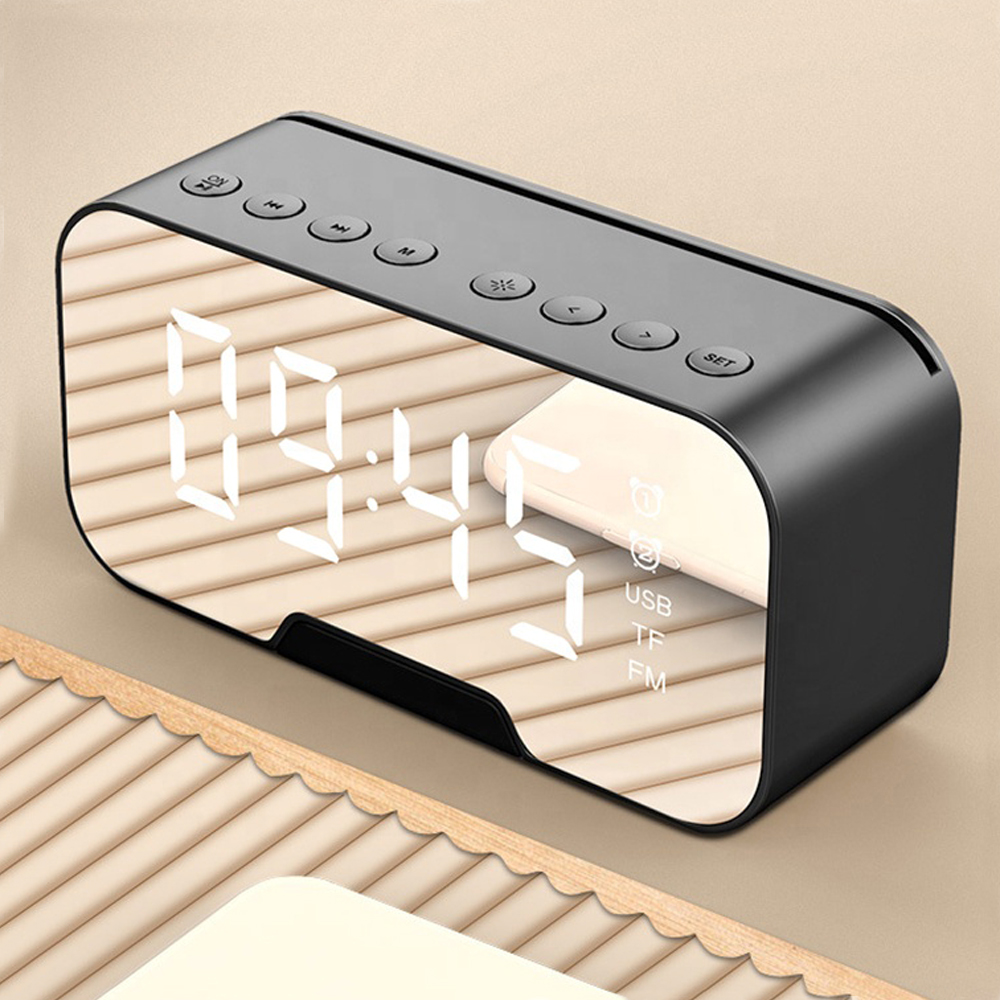 Часы-метеостанция Allora с Bluetooth колонкой функцией Hands free, Черный-2