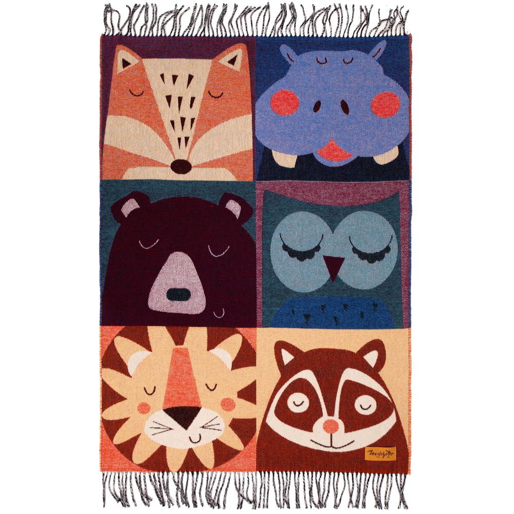 Плед детский Zoo, оранжевый-5