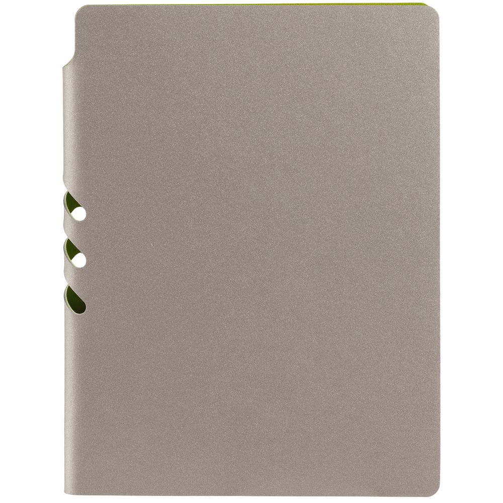 Ежедневник Flexpen, недатированный, серебристо-зеленый-2