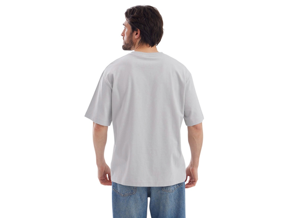 Футболка Kyoto из джерси 180 г/м2 с пич отделкой, унисекс, жемчужный-1