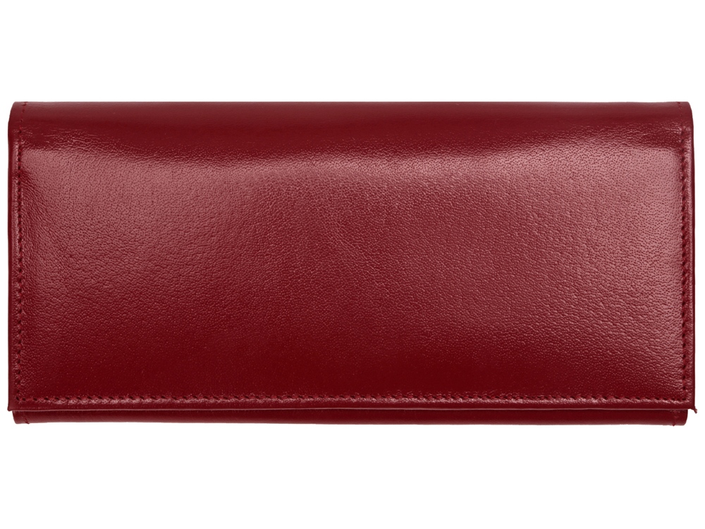 Портмоне дамское с отделениями для банкнот, кредитных карт и монет, красный-2