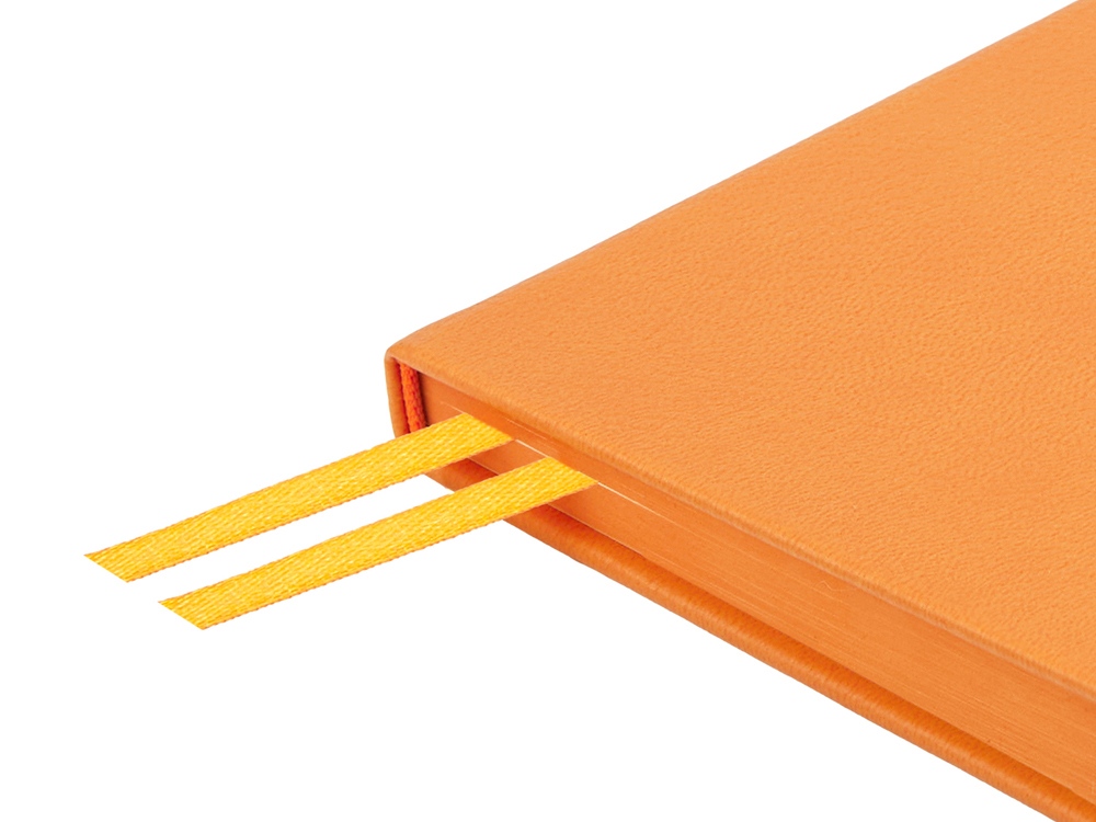 Ежедневник недатированный А5 Megapolis Nappa, оранжевый-5