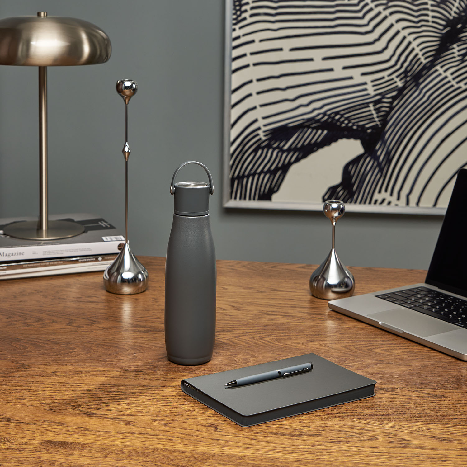 Шариковая ручка Nox, серая-7