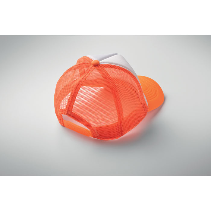 Бейсболка, неоновый оранжевый цвет-2