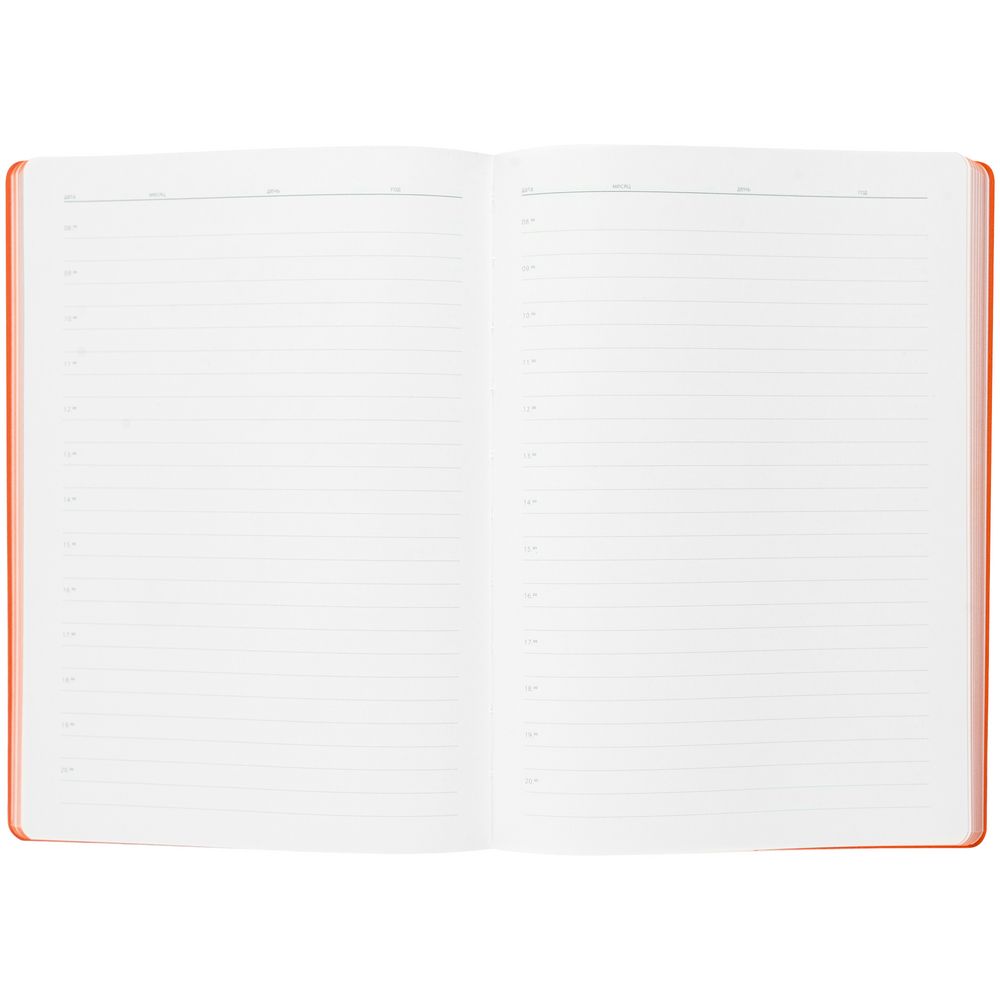 Ежедневник Flexpen, недатированный, серебристо-оранжевый-5