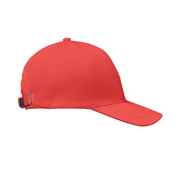 6 panel baseball cap, красный-2