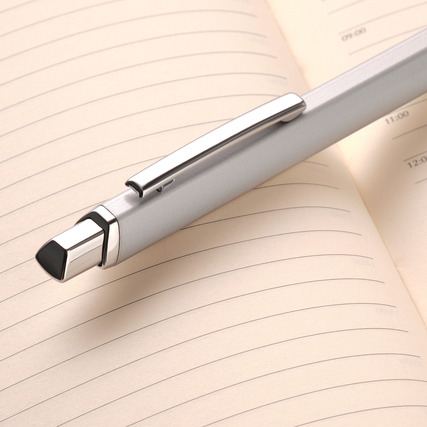 Шариковая ручка Пента (Penta), серебро-5