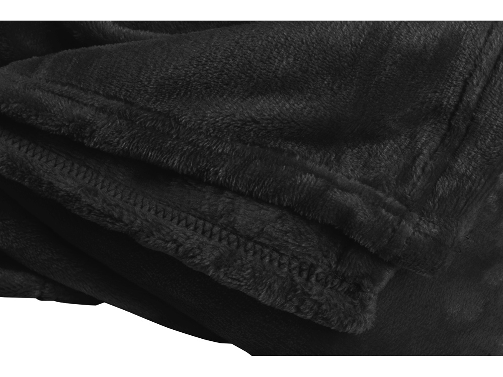 Плед мягкий флисовый Fancy, черный-2