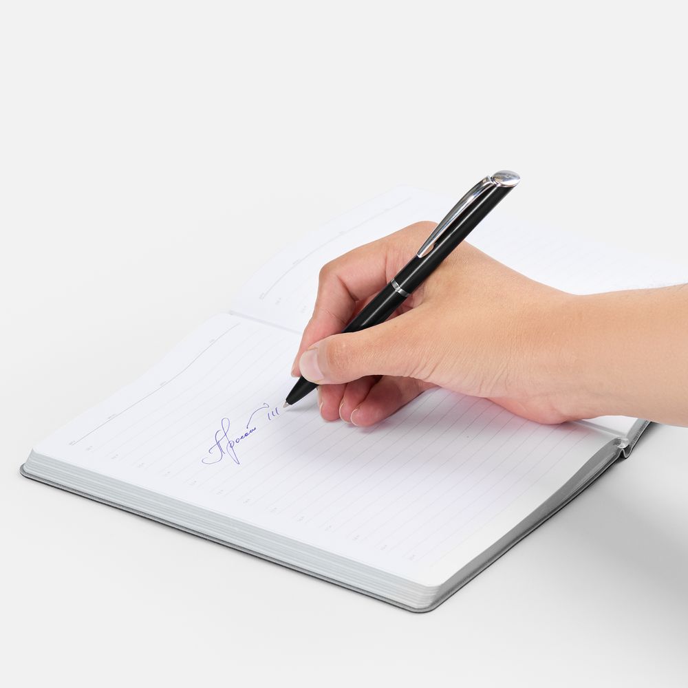 Ручка шариковая Ringa, черная-2