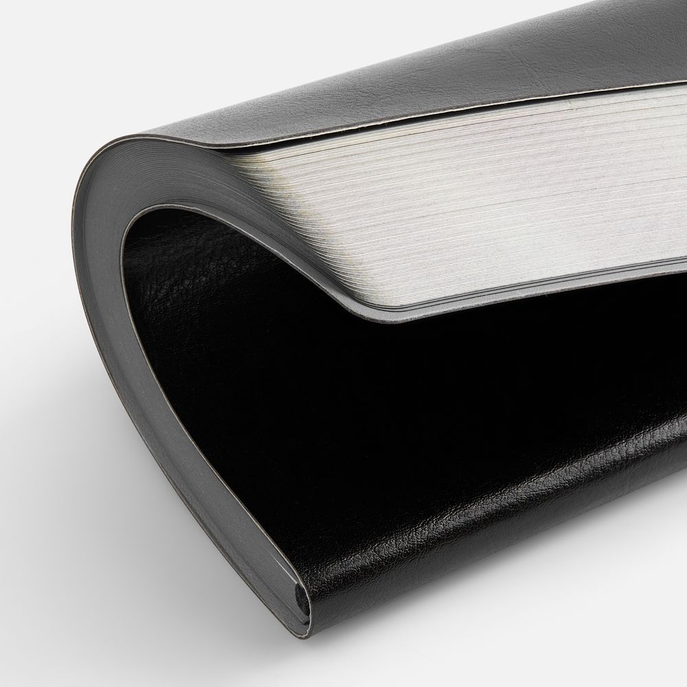 Ежедневник Doppio, недатированный, черный с серым-3