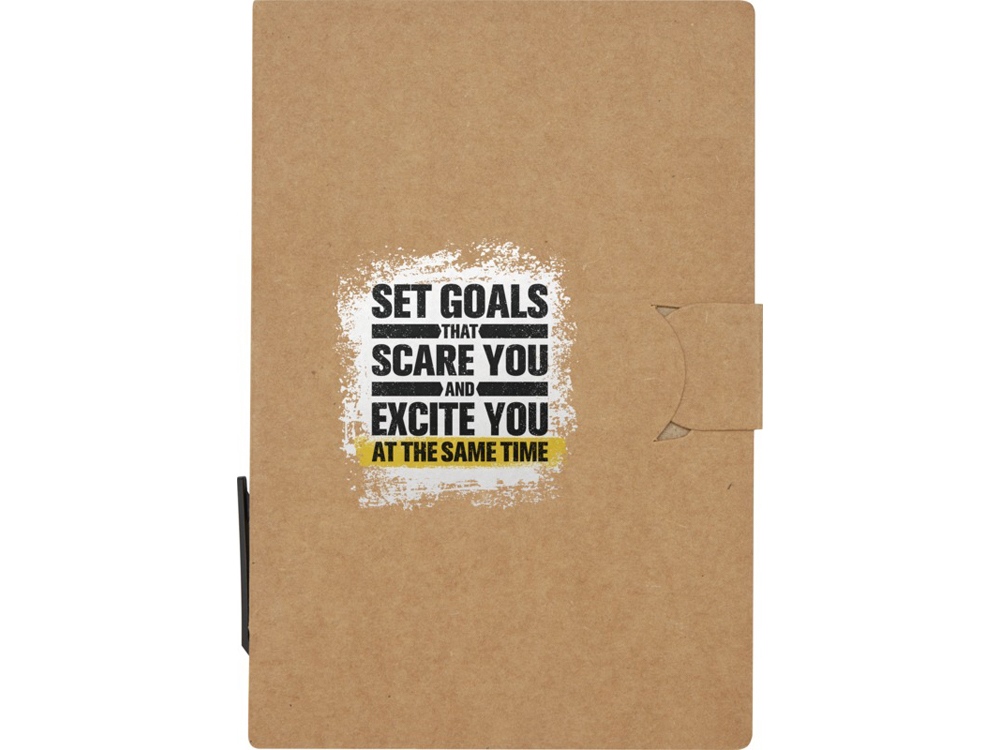 Swift буклет с липкой бумагой для заметок с шариковой ручкой - Натуральный-4