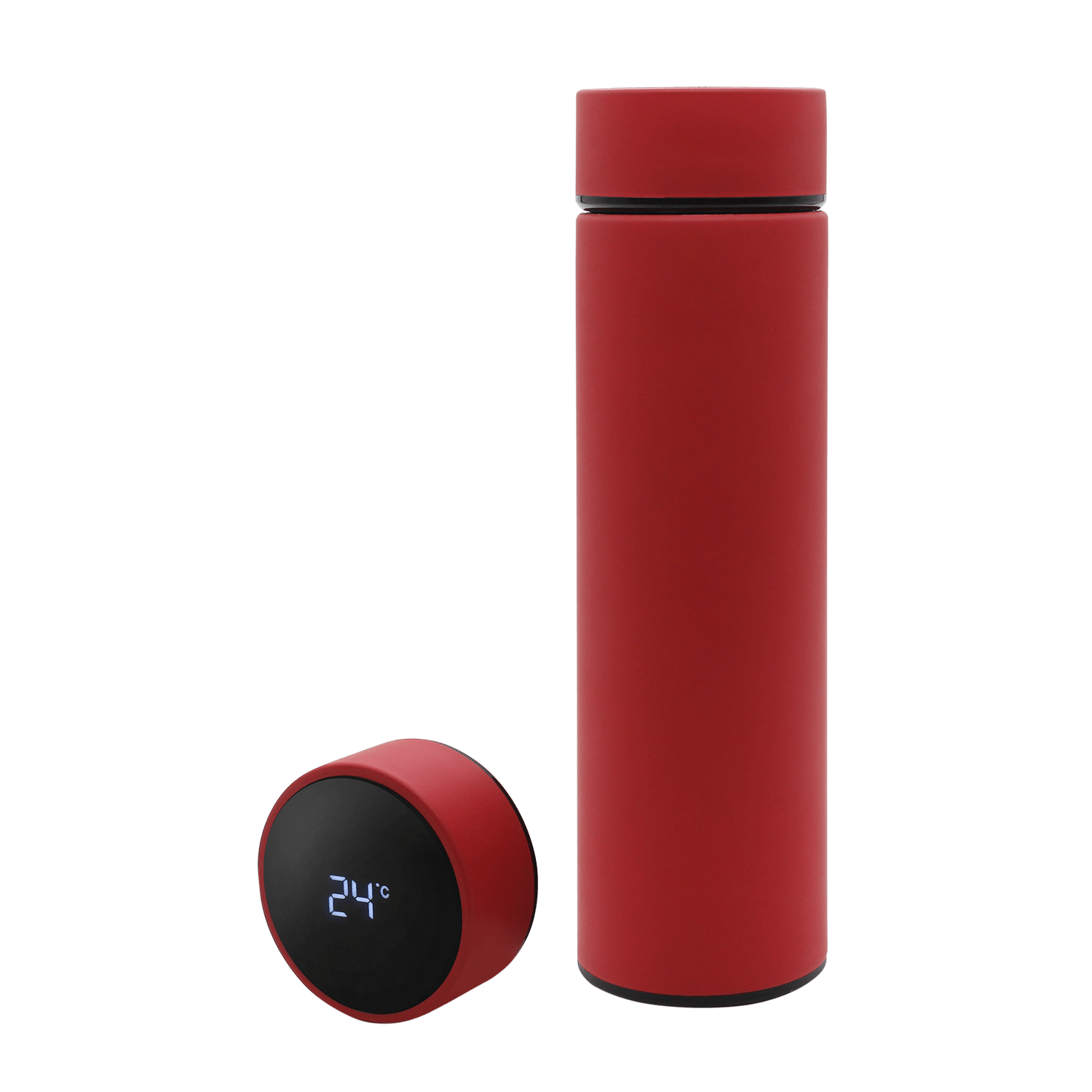 Термос Reactor софт-тач с датчиком температуры (красный)-1