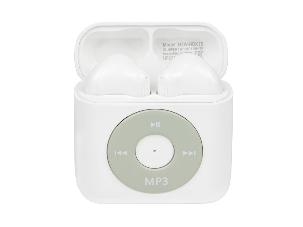 Беспроводные наушники HIPER TWS MP3 (HTW-HDX15), белый-2