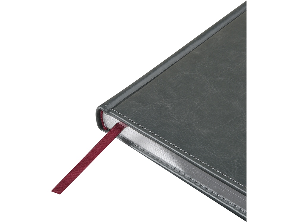 Ежедневник недатированный А5 Sidney Nebraska, серый (серебряный обрез)-1