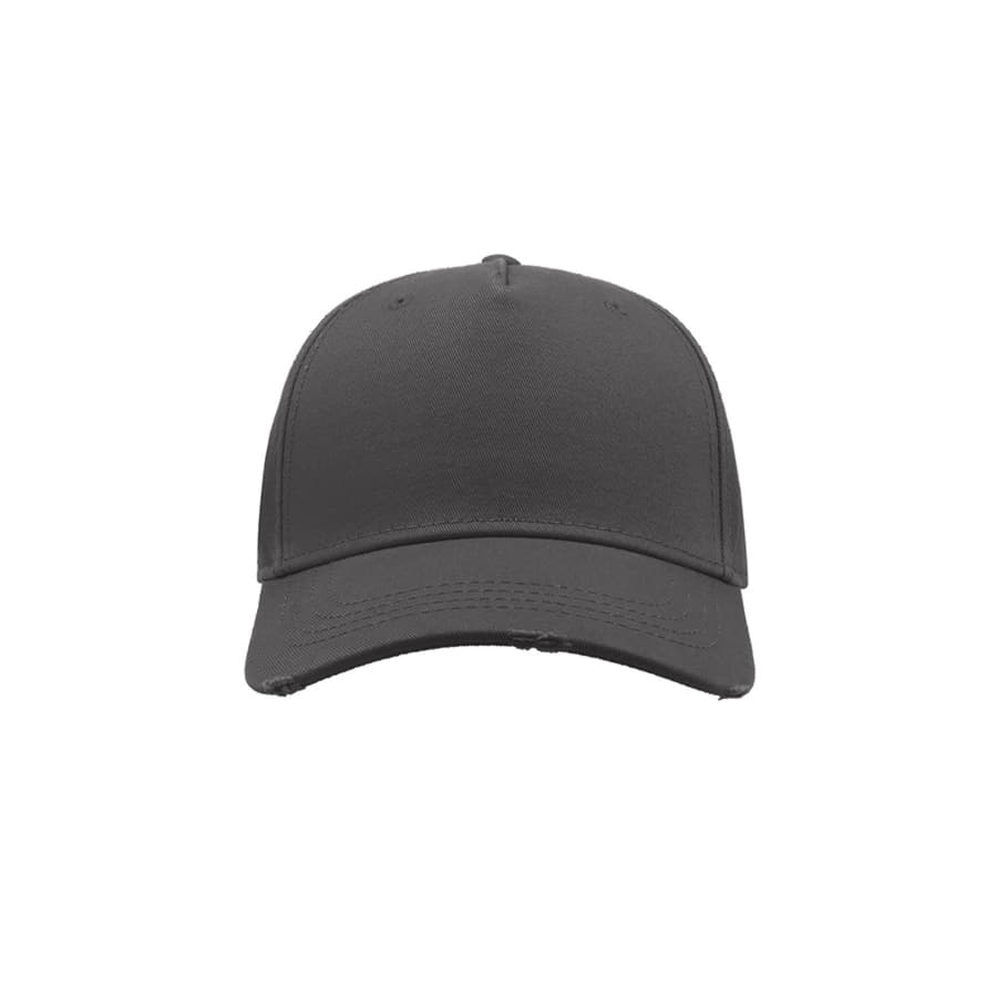 Бейсболка CARGO, 5 клиньев, металлическая застежка, темно-серый-7