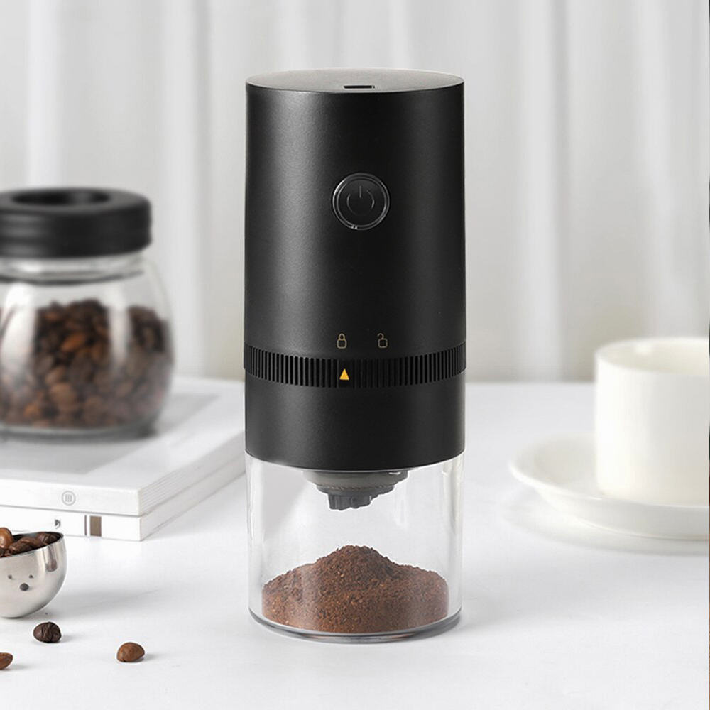 Портативная кофемолка Полинара с аккумулятором, Черный-4