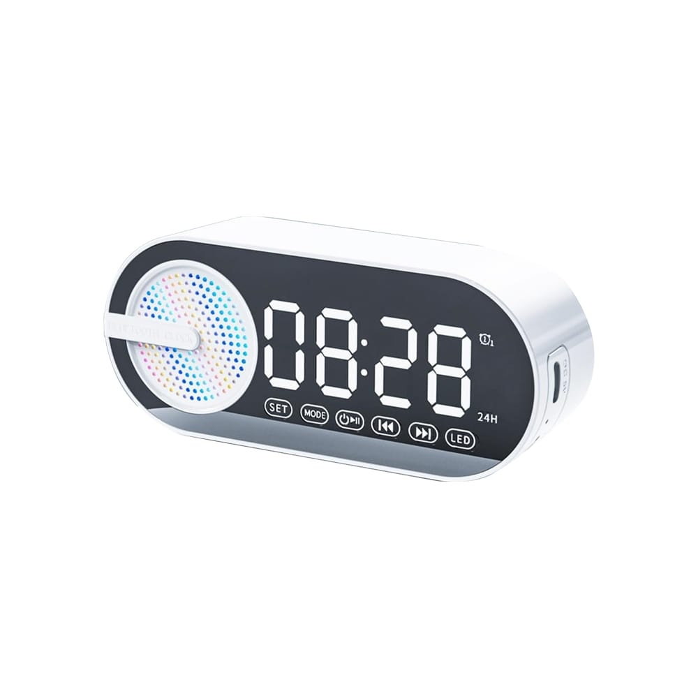 Колонка беспроводная MyTone Sound Clock c часами, Белый-0