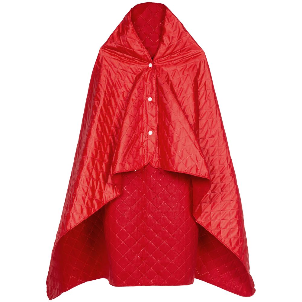 Плед-пончо для пикника SnapCoat, красный-0