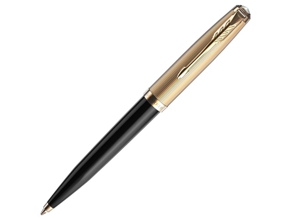 Шариковая ручка Parker 51 DELUXE BLACK GT, стержень: M, цвет чернил: black, в подарочной упаковке.-0