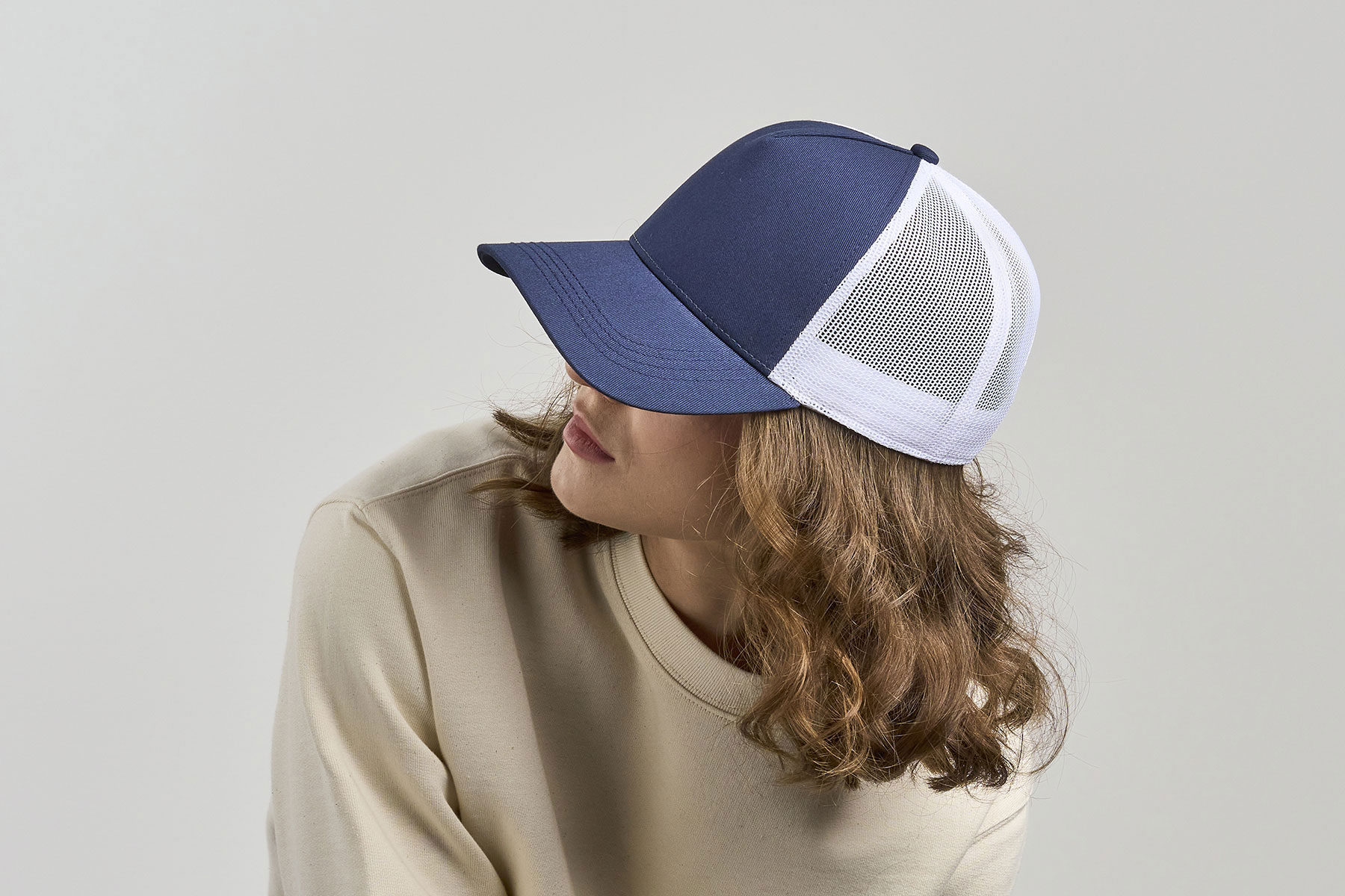 Бейсболка RAPPER COTTON-S, 5 клиньев, пластиковая застёжка, горчичный-8