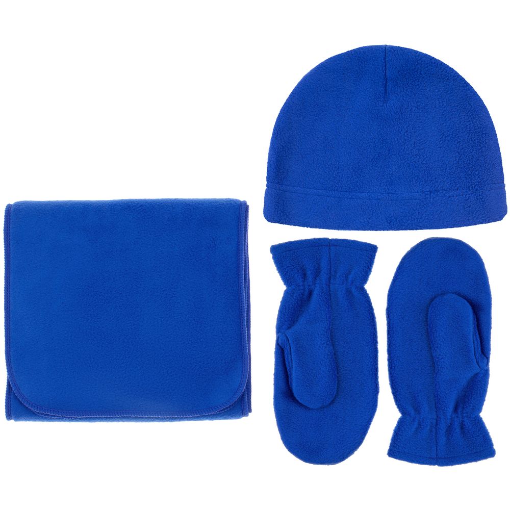 Варежки Fleecy, ярко-синие-3