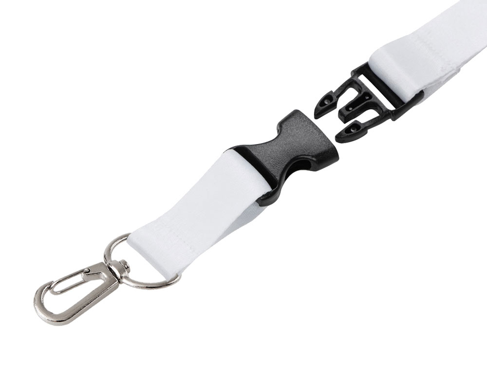 Ланъярд 2 см под сублимацию с карабином и межуровневым замком, серебристый-3