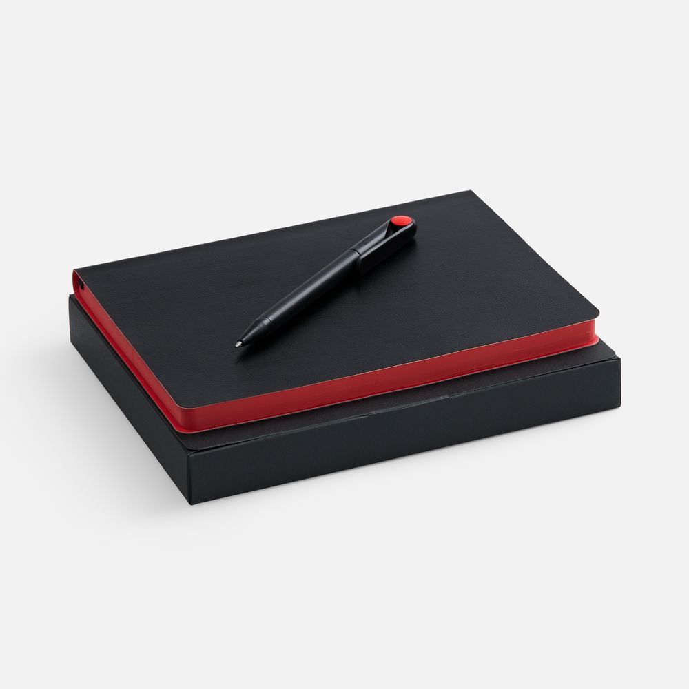 Набор Doppio, черный с красным-0