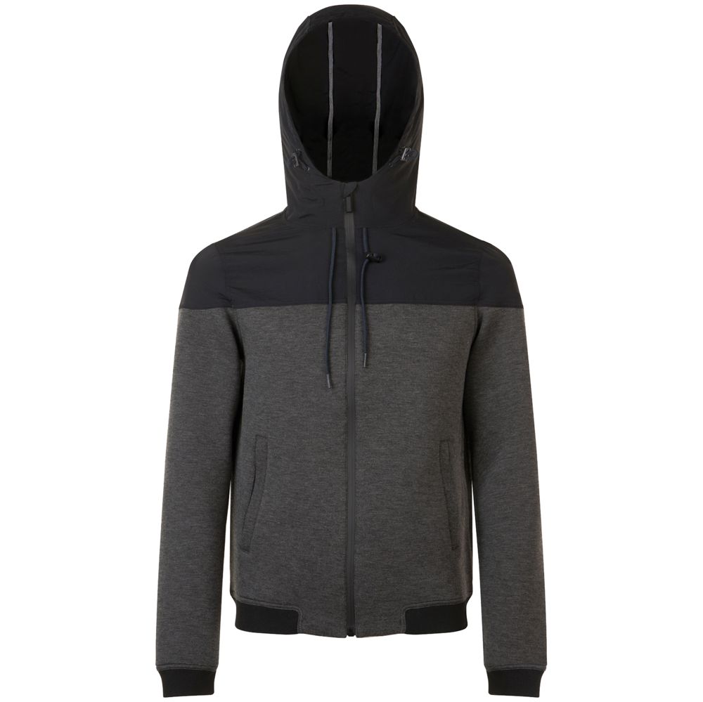 Куртка унисекс Voltage, черный меланж с черным-0