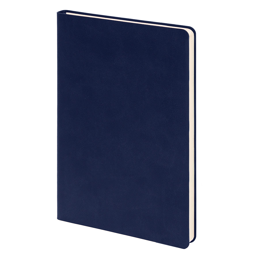 Бизнес-блокнот FUNKY, формат A5, в линейку, темно-синий, серый-0